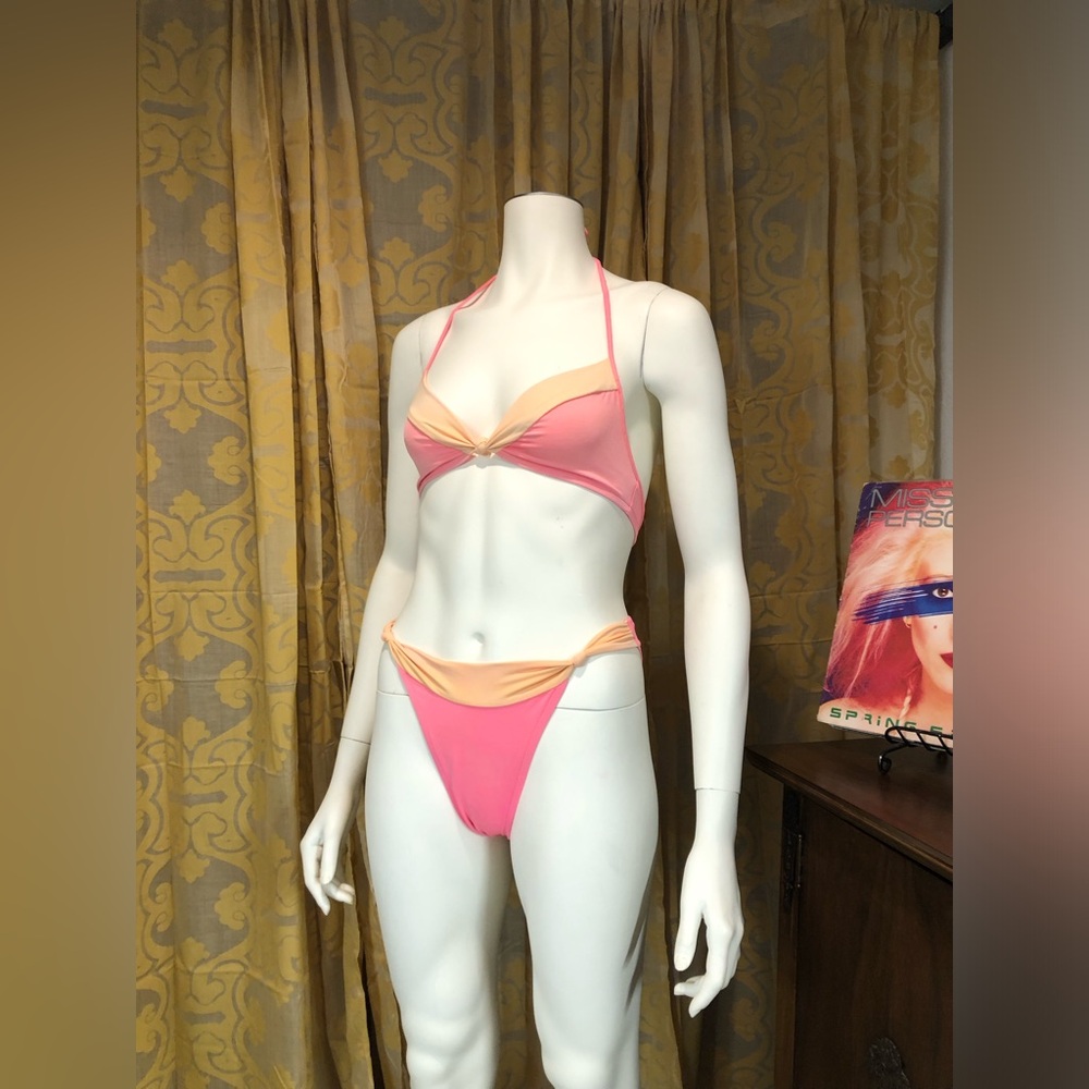 Gotcha Vintage Pink Yellow Gold Bikini